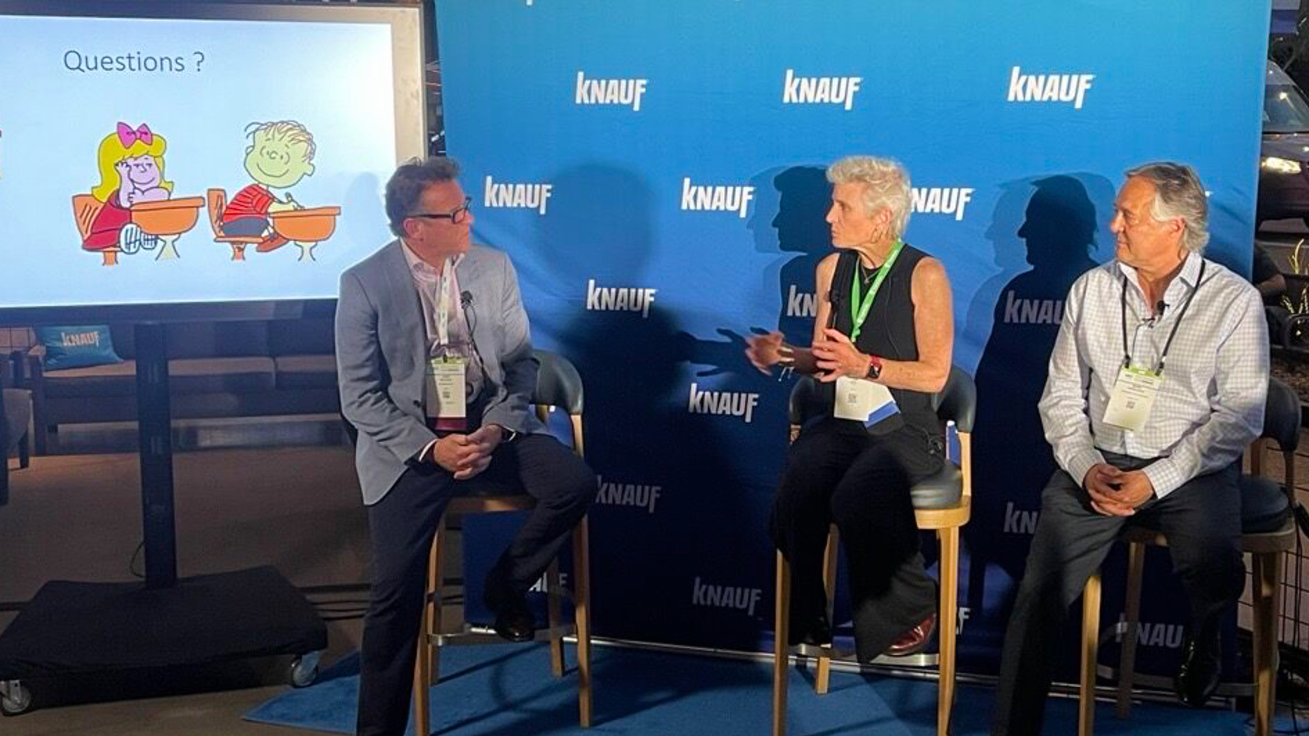 Dr John McKeon, Dr Stephanie Taylor, Prof Mark Hernandez at Knauf's High-profile IAQ event in Phoenix