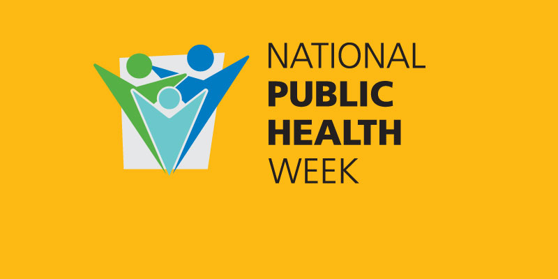 National Public Health Week logo promoting public health awareness and policy