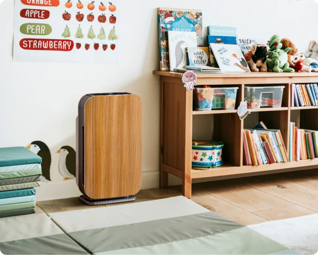 Alen air purifier in classroom setting helping improve indoor air quality for students and teachers