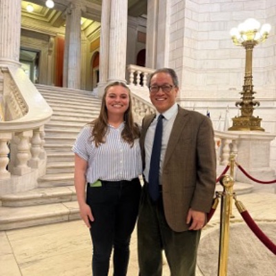 AAFA advocates at Rhode Island Senate supporting indoor air quality improvements in schools